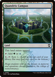 Quandrix Campus
Secrets of Strixhaven Commander
Single
Magic: The Gathering