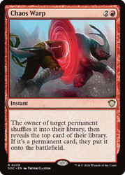 Chaos Warp
Secrets of Strixhaven Commander
Single
Magic: The Gathering