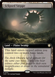 Eclipsed Steppe
Secrets of Strixhaven Commander
Single
Magic: The Gathering