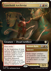 Lorehold Archivist // Restore Relic
Secrets of Strixhaven Commander
Single
Magic: The Gathering