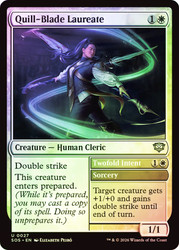 Quill-Blade Laureate // Twofold Intent
Secrets of Strixhaven
Single
Magic: The Gathering