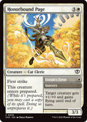 Honorbound Page // Forum's Favor
Secrets of Strixhaven
Single
Magic: The Gathering