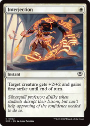 Interjection
Secrets of Strixhaven
Single
Magic: The Gathering