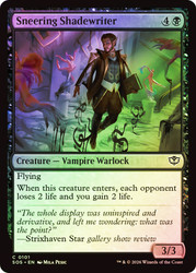 Sneering Shadewriter
Secrets of Strixhaven
Single
Magic: The Gathering