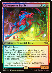 Colorstorm Stallion (Promo Pack) (Secrets of Strixhaven)
Promo
Single
Magic: The Gathering