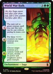 World War Hulk
Marvel Super Heroes
Single
Magic: The Gathering