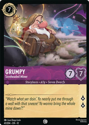 Grumpy - Soreheaded Miner
Wilds Unknown
Single
Lorcana