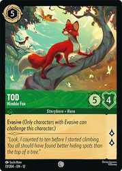 Tod - Nimble Fox
Wilds Unknown
Single
Lorcana