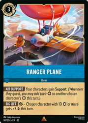 Ranger Plane
Wilds Unknown
Single
Lorcana