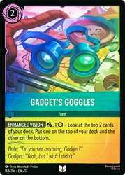 Gadget's Goggles
Wilds Unknown
Single
Lorcana