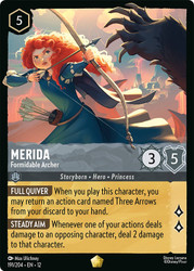 Merida - Formidable Archer
Wilds Unknown
Single
Lorcana