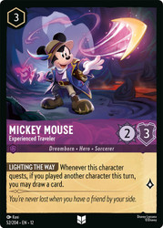 Mickey Mouse - Experienced Traveler
Wilds Unknown
Single
Lorcana