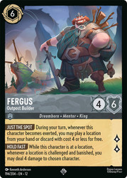 Fergus - Outpost Builder
Wilds Unknown
Single
Lorcana