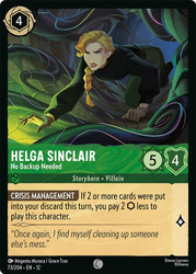 Helga Sinclair - No Backup Needed
Wilds Unknown
Single
Lorcana