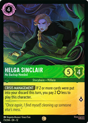 Helga Sinclair - No Backup Needed
Wilds Unknown
Single
Lorcana