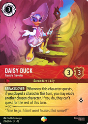 Daisy Duck - Trendy Traveler (Epic)
Wilds Unknown
Single
Lorcana