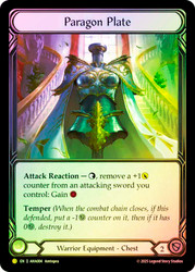 Paragon Plate
Armory Deck Origins: Hala
Single
Flesh and Blood