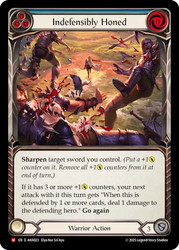 Indefensibly Honed
Armory Deck Origins: Hala
Single
Flesh and Blood