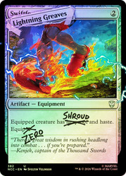 Lightning Greaves (#0382) (Marvel)
Secret Lair Drop
Single
Magic: The Gathering