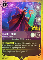 Maleficent - Imperious Traveler (Prerelease)
Promotional Cards
Single
Lorcana