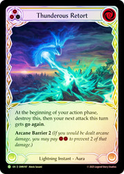 Thunderous Retort (Yellow)
Omens of the Third Age
Single
Flesh and Blood