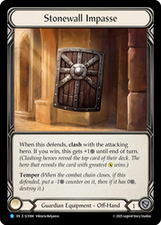 Stonewall Impasse
Lyath Goldmane Silver Age Deck
Single
Flesh and Blood