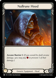 Nullrune Hood
Lyath Goldmane Silver Age Deck
Single
Flesh and Blood