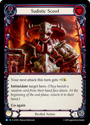 Sadistic Scowl
Lyath Goldmane Silver Age Deck
Single
Flesh and Blood