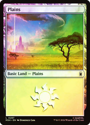 Plains (#287)
Marvel Super Heroes
Single
Magic: The Gathering