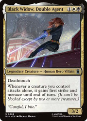 Black Widow, Double Agent
Marvel Super Heroes
Single
Magic: The Gathering