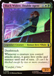 Black Widow, Double Agent
Marvel Super Heroes
Single
Magic: The Gathering