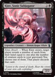 Klaw, Sonic Subjugator
Marvel Super Heroes
Single
Magic: The Gathering