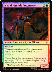 Machinesmith Automaton
Marvel Super Heroes
Single
Magic: The Gathering