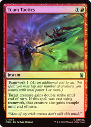 Team Tactics
Marvel Super Heroes
Single
Magic: The Gathering