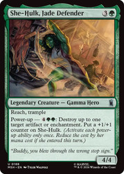 She-Hulk, Jade Defender
Marvel Super Heroes
Single
Magic: The Gathering