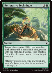 Restorative Technique
Marvel Super Heroes
Single
Magic: The Gathering