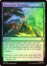 Restorative Technique
Marvel Super Heroes
Single
Magic: The Gathering