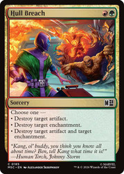Hull Breach
Marvel Super Heroes Commander
Single
Magic: The Gathering