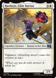 Hawkeye, Clint Barton
Marvel Super Heroes Commander
Single
Magic: The Gathering