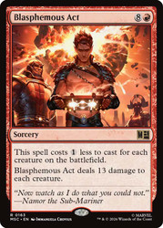 Blasphemous Act
Marvel Super Heroes Commander
Single
Magic: The Gathering