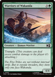 Warriors of Wakanda
Marvel Super Heroes Commander
Single
Magic: The Gathering