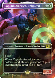 Captain America, Unbowed
Marvel Super Heroes Commander
Single
Magic: The Gathering