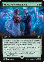 Ancestral Communion
Marvel Super Heroes Commander
Single
Magic: The Gathering