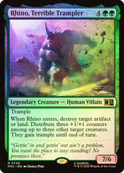 Rhino, Terrible Trampler
Marvel Super Heroes Commander
Single
Magic: The Gathering