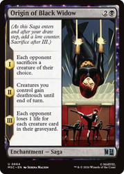 Origin of Black Widow
Marvel Super Heroes Commander
Single
Magic: The Gathering