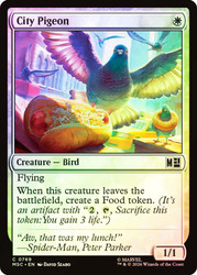 City Pigeon
Marvel Super Heroes Commander
Single
Magic: The Gathering