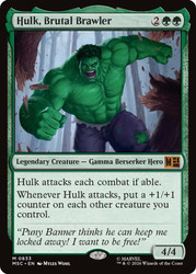 Hulk, Brutal Brawler
Marvel Super Heroes Commander
Single
Magic: The Gathering