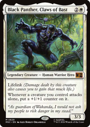 Black Panther, Claws of Bast
Marvel Super Heroes Commander
Single
Magic: The Gathering