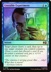 Unstable Experiment
Marvel Super Heroes Commander
Single
Magic: The Gathering