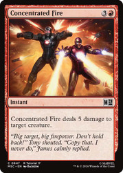 Concentrated Fire
Marvel Super Heroes Commander
Single
Magic: The Gathering